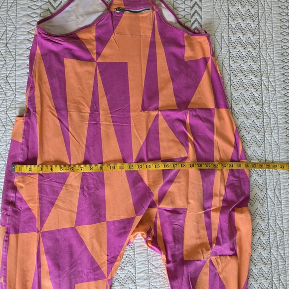 FP Movement by Free People Hot Shot Onesie - Pink and Orange Jumpsuit - Picture 1 of 6